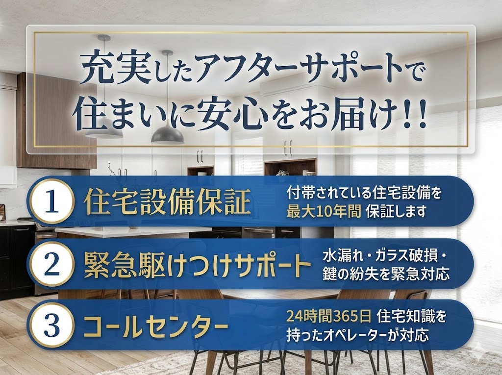充実したアフターフォローで住まいに安心をお届け